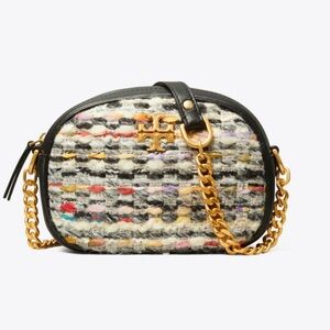 Tory Burch Kira Tweed Small Crossbody Camera Bag in Multicolor